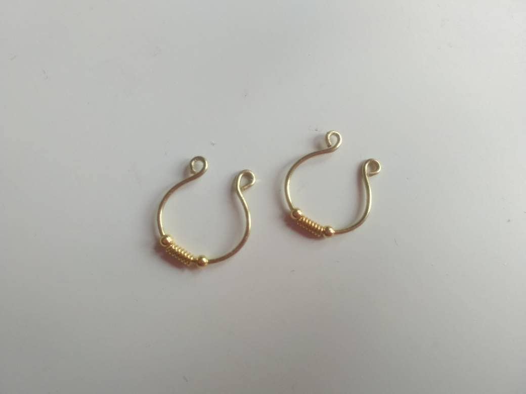 Fake Nipple piercing, Nipple clamps Handmade Intimate Clip on Nipple Ring Hot and Sexy Body Jewelry