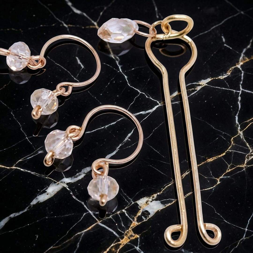 REPIOR CORE Areola Constriction Loops and Clitoral Sensory Anchor Set Rose Gold Cooper