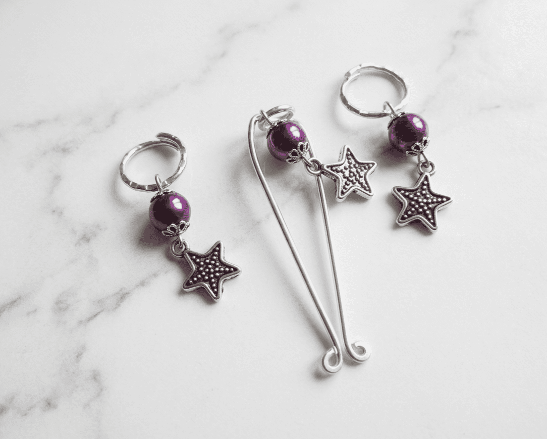 REPIOR LATTICE Apex Orbits and Clitoris Anchor Set Purple, Aluminum