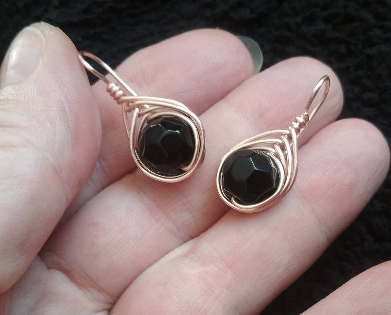 REPIOR LINK | Auricular Orbit | Black Crystals, Copper