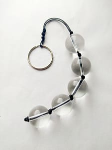 Clear anal beads