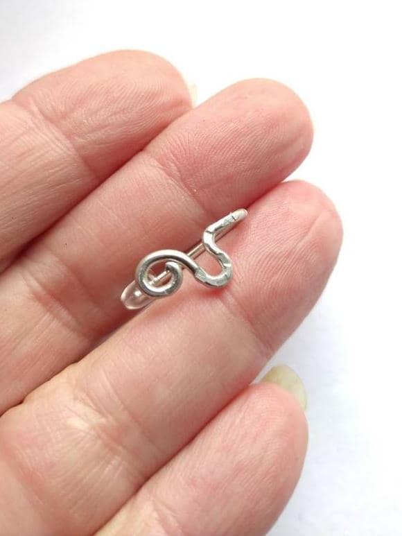 Half Hammered Navel Belly bar piercing, Belly Button Ring, hypoallergenic wire Body Jewelry