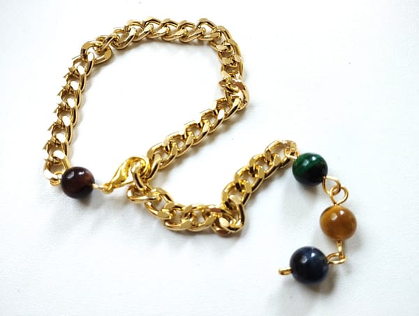 Penis Chain Gold Stainless Steel Non Piercing Penis Jewelry with stones