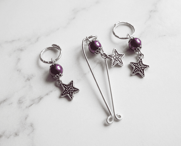 REPIOR LATTICE Apex Orbits and Clitoris Anchor Set Purple, Aluminum