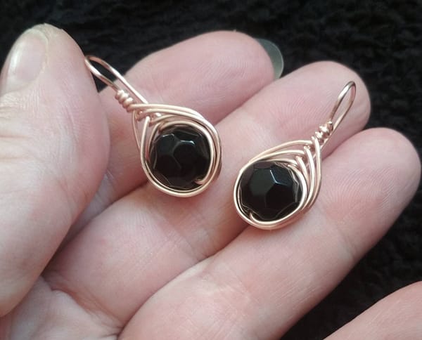 REPIOR LINK | Auricular Orbit | Black Crystals, Copper