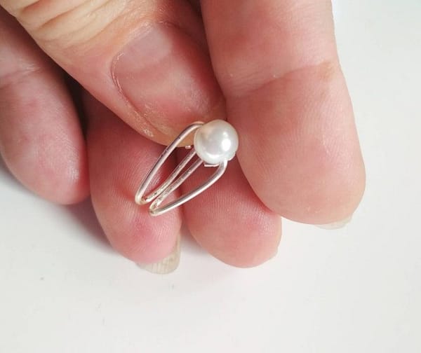 REPIOR LINK clitoral sensory anchor white pearl non-piercing intimate jewellery