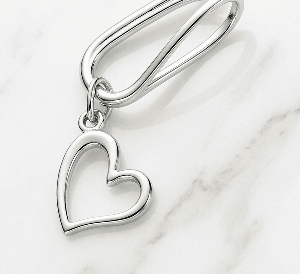 REPIOR FLUX | Clitoral Sensory Anchor | Heart Silver Copper