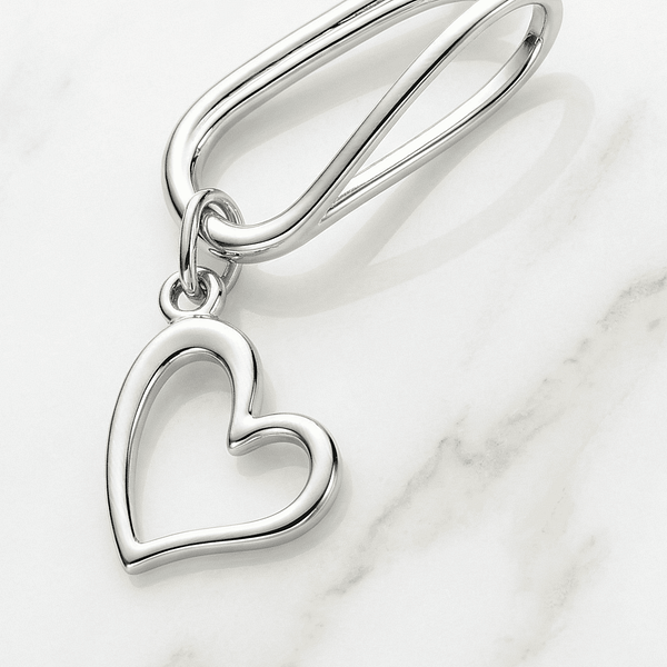 REPIOR FLUX | Clitoral Sensory Anchor | Heart Silver Copper