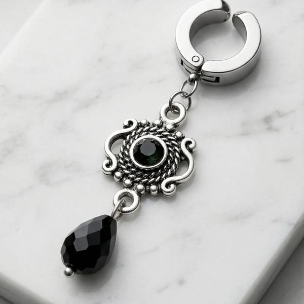 REPIOR APEX Clitoral Sensory Anchor Black Crystal, Steel