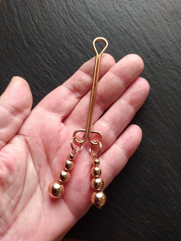 REPIOR TETHER | Clitoral Sensory Anchor | Rose Gold Steel