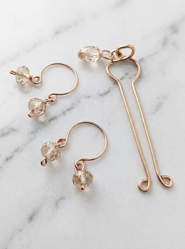 REPIOR CORE Areola Constriction Loops and Clitoral Sensory Anchor Set Rose Gold Cooper