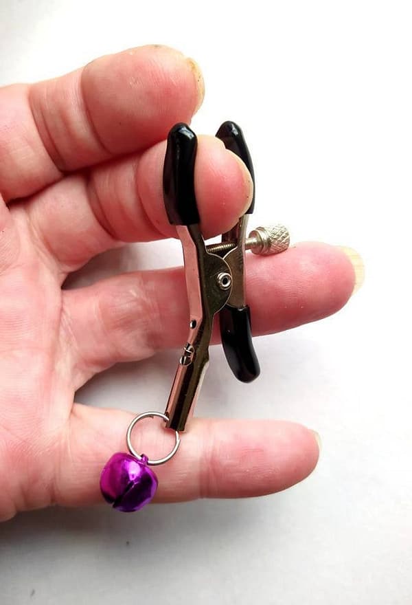 Clit clip with purple bell