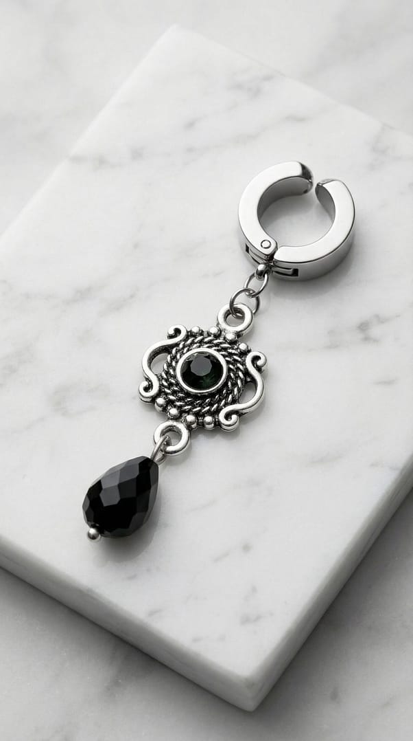 REPIOR APEX Clitoral Sensory Anchor Black Crystal, Steel