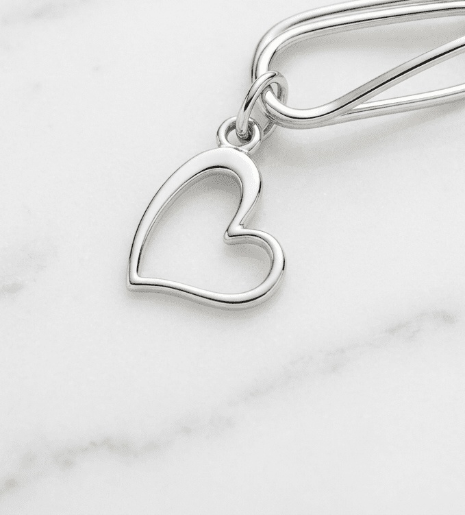REPIOR FLUX | Clitoral Sensory Anchor | Heart Silver Copper