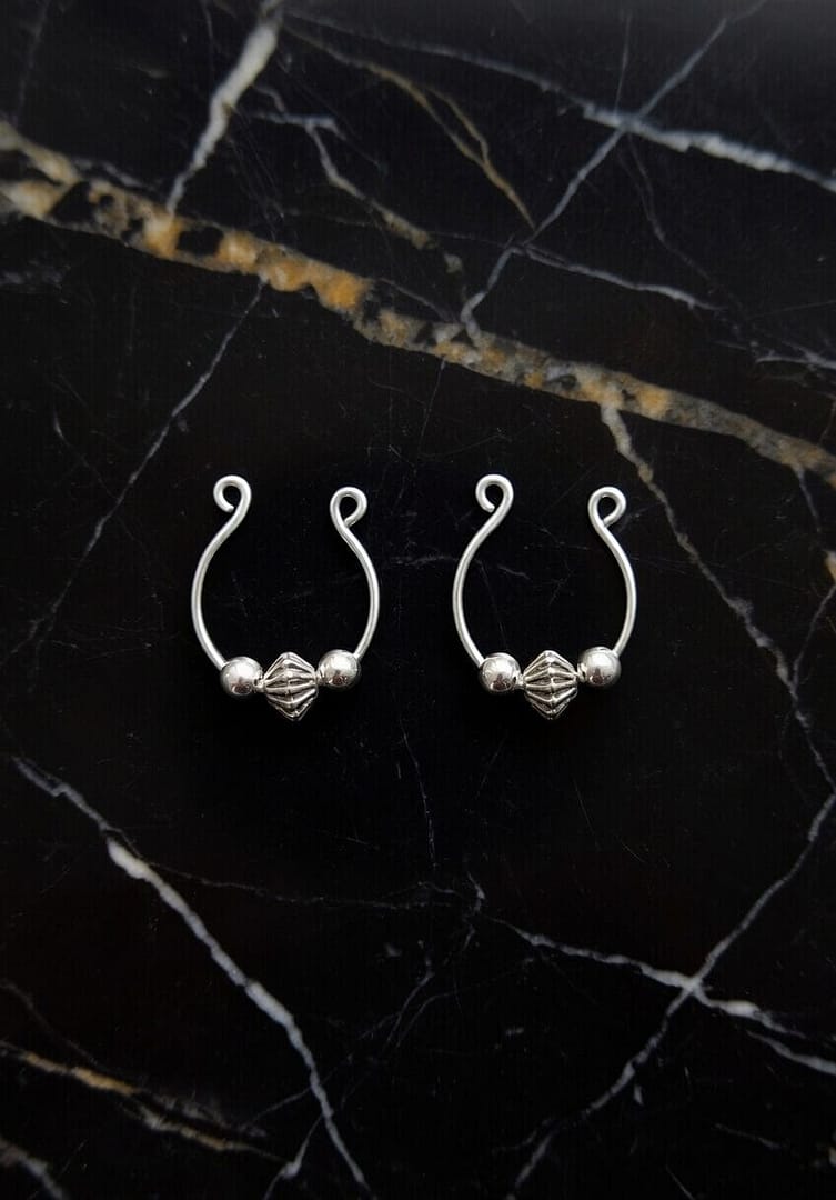 Nipple Jewelry, Fake Nipple Rings, Delicate Nipple clamps, Non Piercing Nipple rings, intimate sex