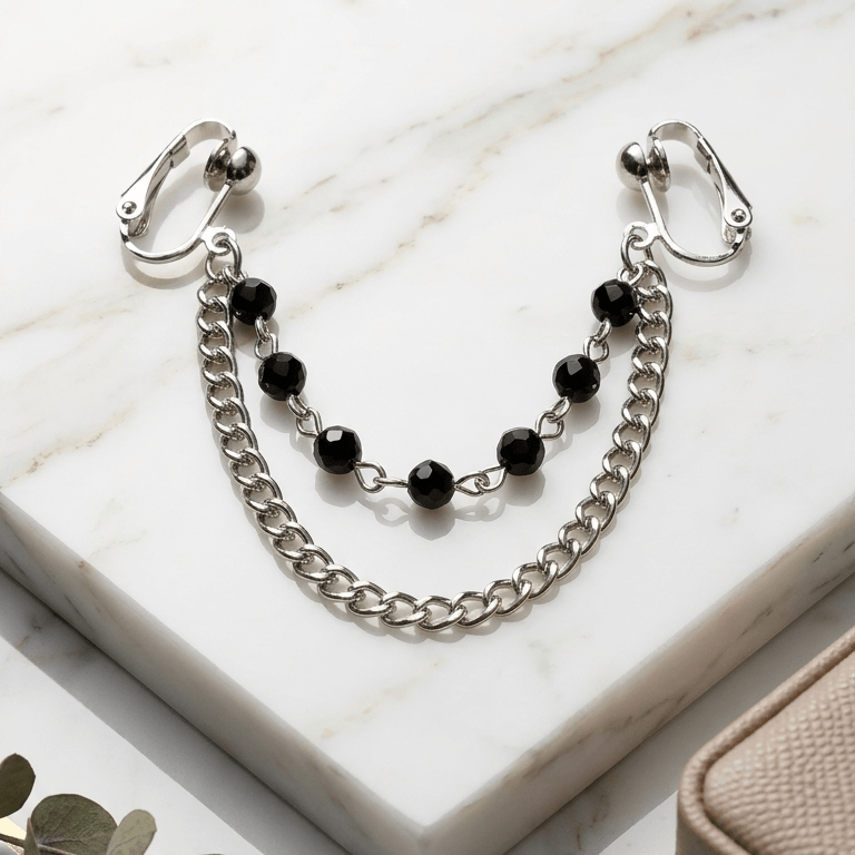 REPIOR SACRED Labial Symmetry Chain Crystal & Steel