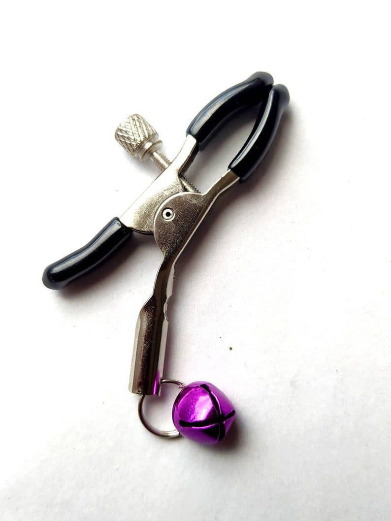 Clit clip with purple bell
