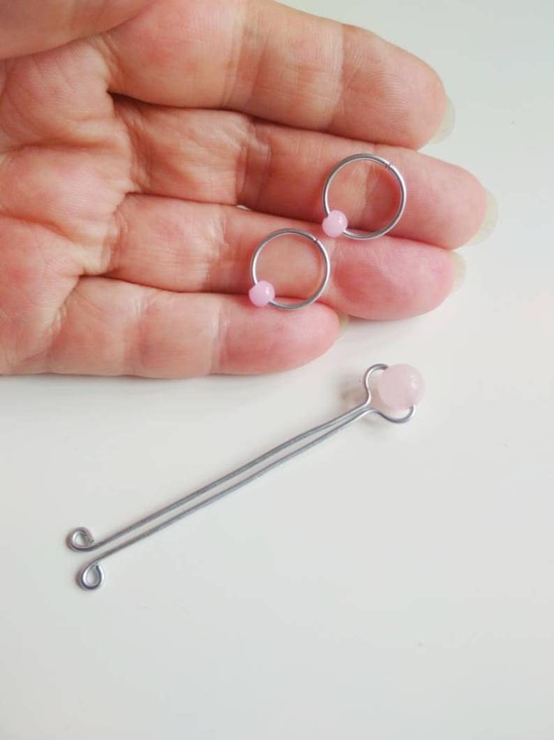 REPIOR SUTURE | Apex Orbits & Clitoral Anchor Set | Rose Quartz, Steel - Image 5