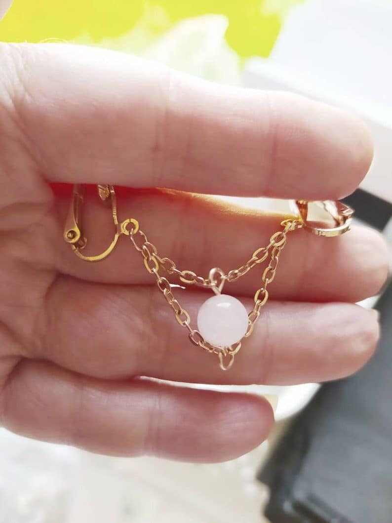 REPIOR PULSE | Labial Symmetry Chains | Rose Quartz - Image 2