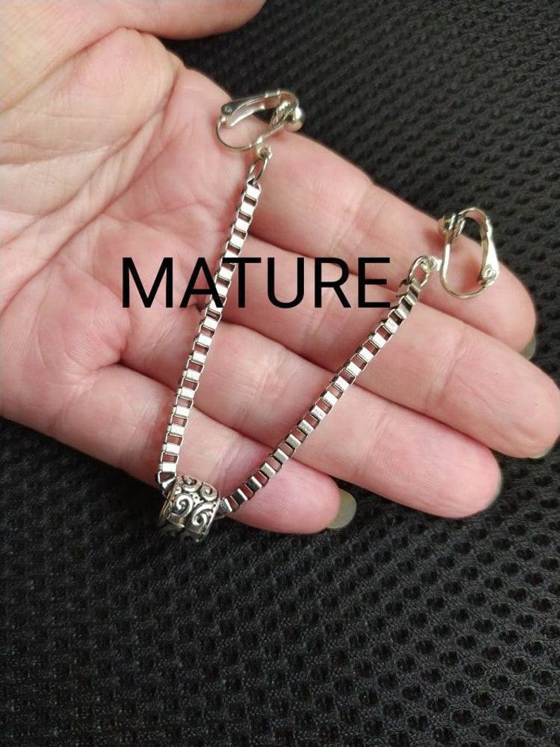 Scrotum Chain, Cock Ring, penis jewelry, Scrotum Jewelry, Male genital chain