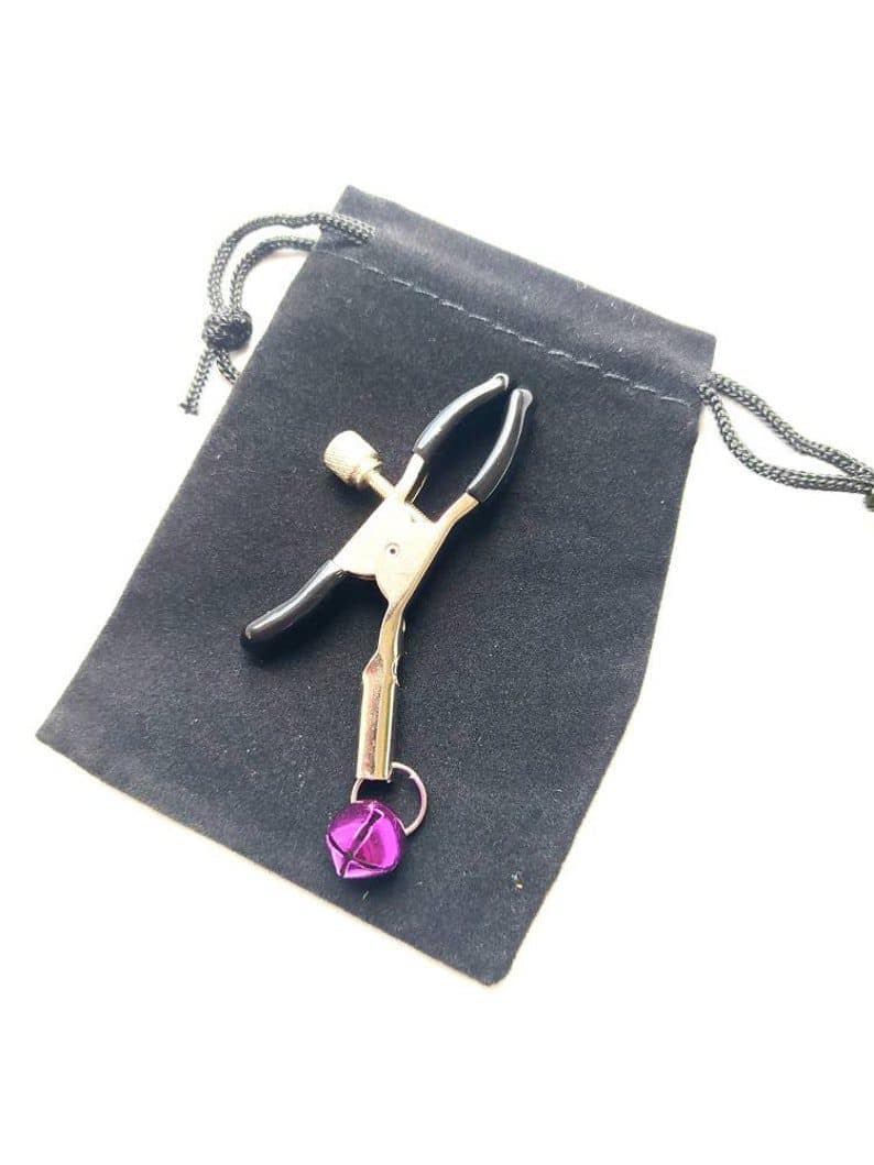 Clit clip with purple bell