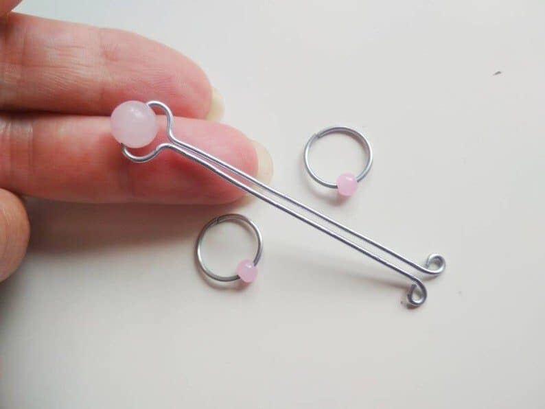 REPIOR SUTURE | Apex Orbits & Clitoral Anchor Set | Rose Quartz, Steel - Image 7