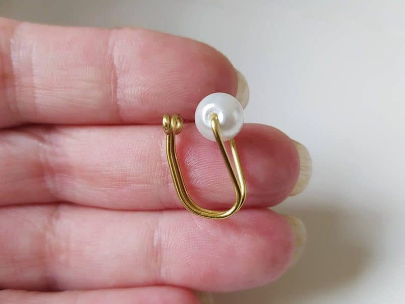 REPIOR LINK clitoral sensory anchor white pearl non-piercing intimate jewellery