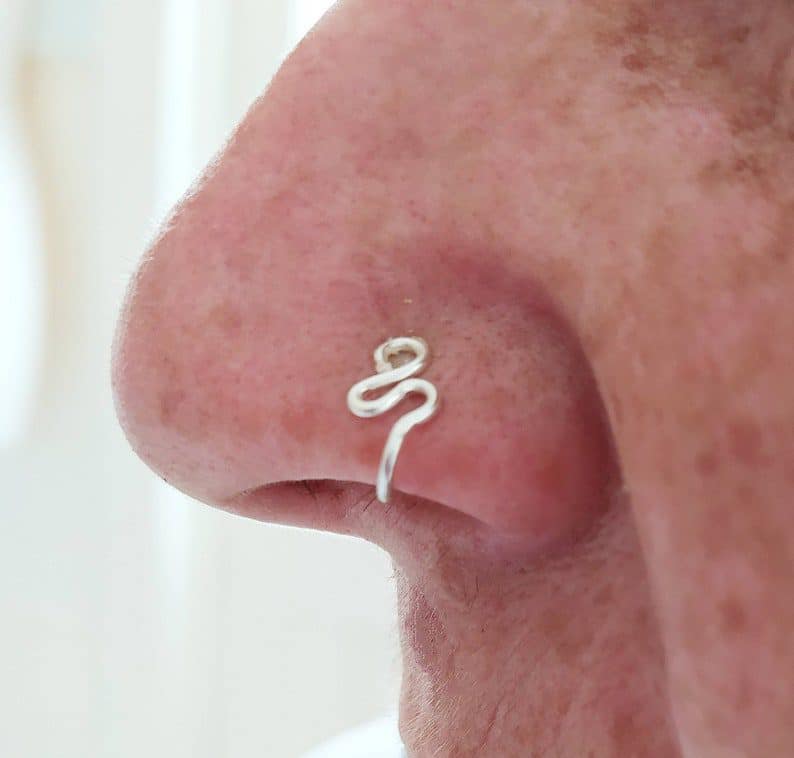 Tiny Cute Nose Ring Body Jewelry, No Pierced fake nose cuff