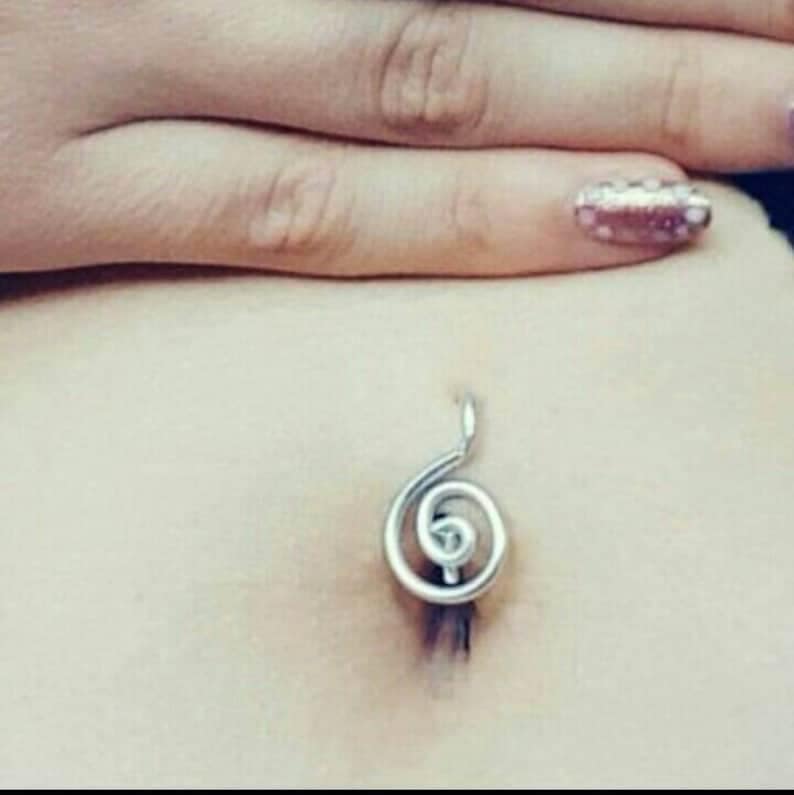 Belly Button rings Trend Navel Belly piercing, Belly Barbell DIFFERENT shapes