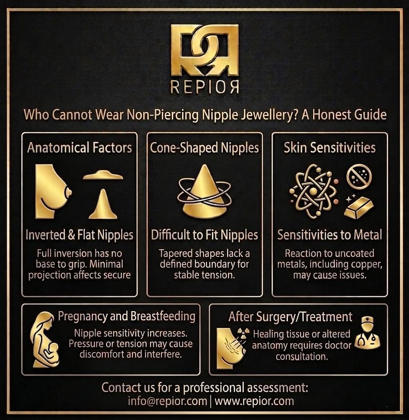 HOW CANNOT WEAR NON-PIERCING NIPPLE JEWELLERY. HONEST GUIDE