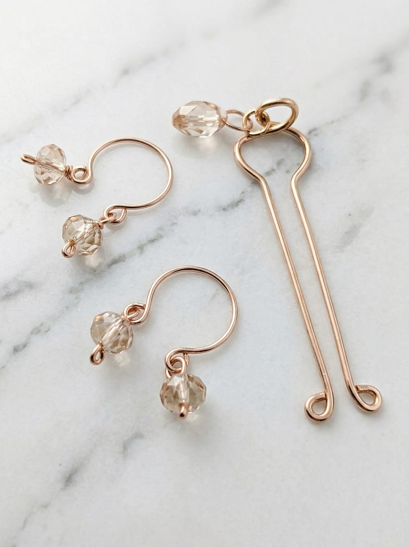 REPIOR CORE Areola Constriction Loops and Clitoral Sensory Anchor Set Rose Gold Cooper