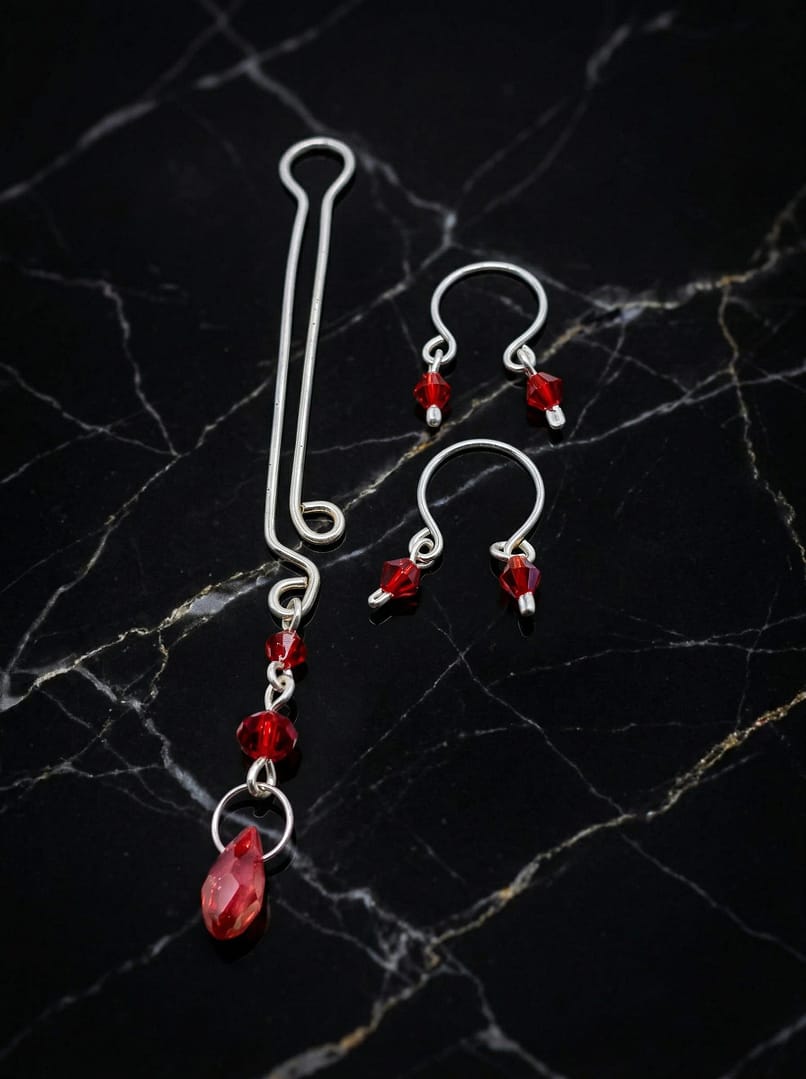 REPIOR LINK Apex Orbits and Clitoral Sensory Set Red, Silver Copper