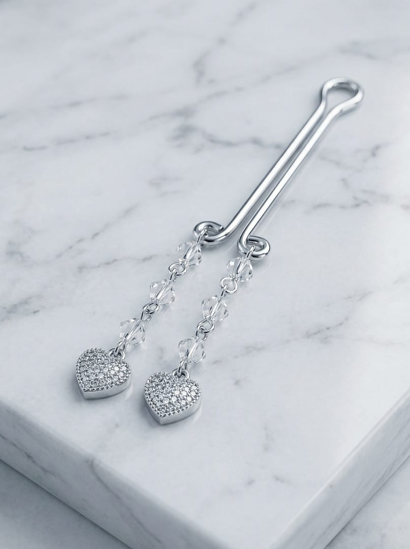 REPIOR NEXUS | Clitoral Sensory Anchor | Crystal Heart, Aluminum - Image 2