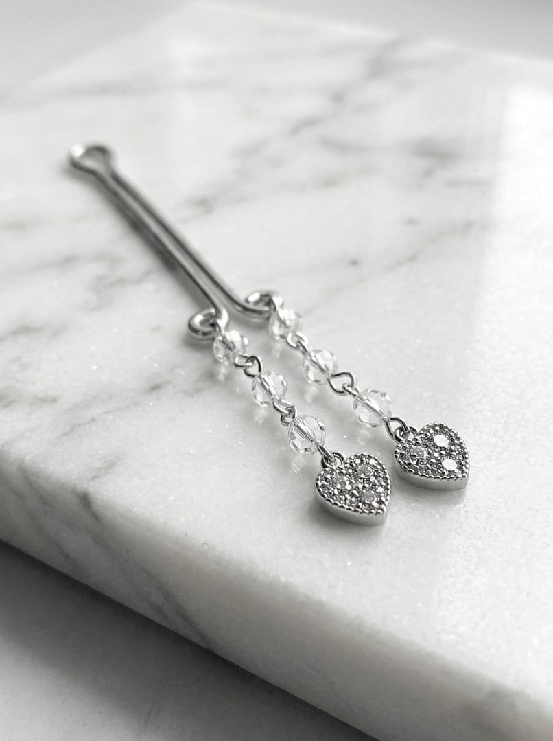 REPIOR NEXUS | Clitoral Sensory Anchor | Crystal Heart, Aluminum - Image 4