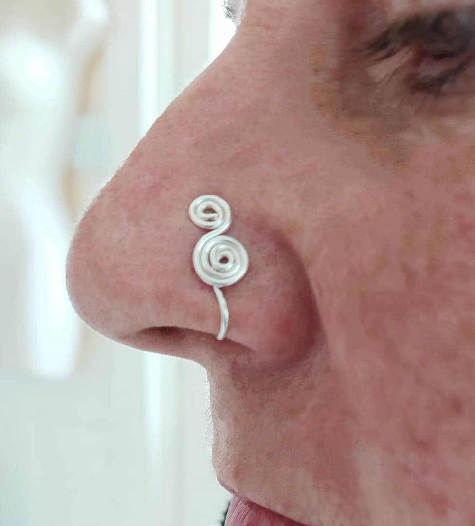 Double Spiral Nose Ring