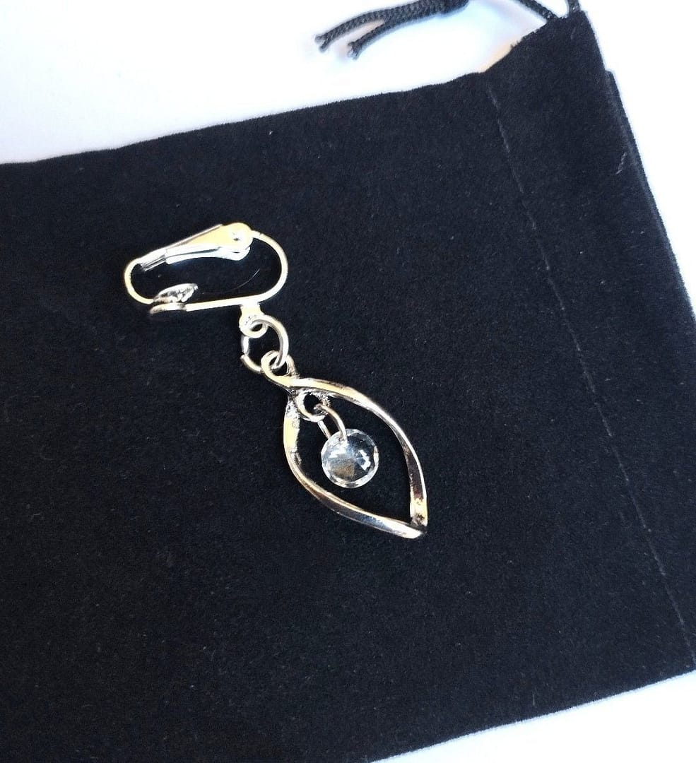REPIOR LINK | Clitoral Sensory Anchor | Clear Crystal, Silver - Image 3